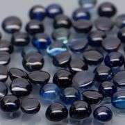 Glistening 5.11ct heated only Sapphire cabochon set