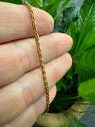 22k Rose Gold Plated Sterling Silver Diamond-Cut Wheat Chain 2mm Solid 925 Unique Spiga Necklace 18"