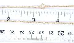 10kt Yellow gold Hollow Anchor chain