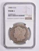 POOR 1 1900-O Morgan Silver Dollar NGC Lowball Low Ball