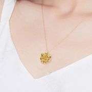 Real Rose Dipped 24k Gold Necklace