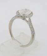 2.07CTW Diamond Encrusted Halo Diamond Ring
