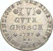 1787 Brunswick German State 16 Gute Groschen