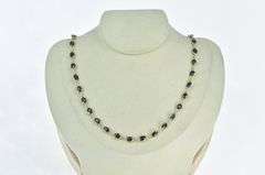 14K Yellow Gold 27.00 Ctw Natural Sapphire Cabochon Necklace