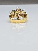 Dazzling 14 Kt Gold Plated Lab Simulated Diamond Ring