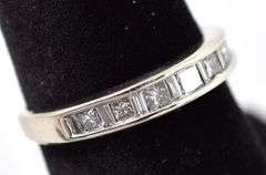 Exciting 14K White Gold Diamond Band Ring