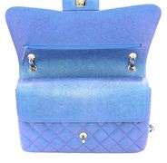 CHANEL Classic Iridescent Caviar Quilted Jumbo Double Flap Bag W/ Box & Card