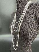 Italian 925 Sterling Silver 8 Piece Layered Chain Set 30",28",24",20",20",18",18",16"