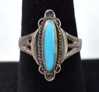Turquoise Gemstone Ring in Sterling Silver