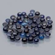 Glistening 5.11ct heated only Sapphire cabochon set