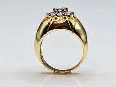 Men's Sparkling 9.5 Ctw Lab Simulated Diamond Ring