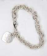 Tiffany & Co Heart tag charm bracelet in 925 sterling silver