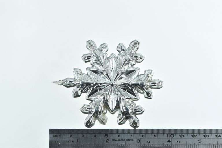Sterling Silver 1973 Gorham Snowflake Christmas Star Ornament