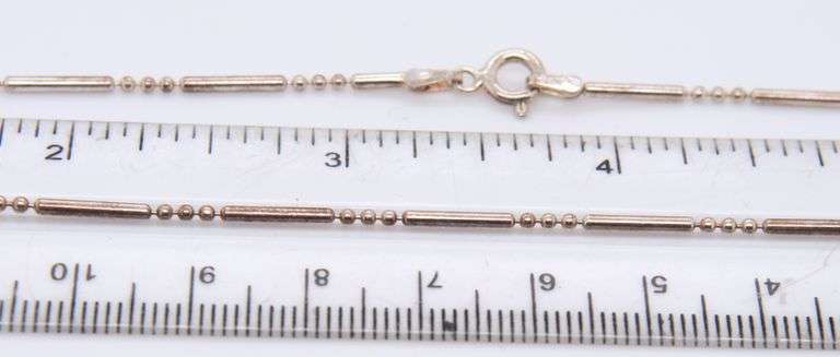 Vintage Italian Sterling Silver Chain Necklace