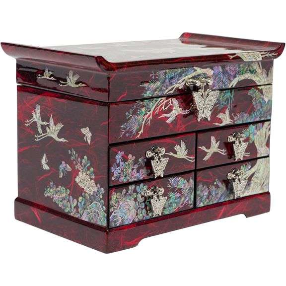 Mother of Pearl Jewelry Organizer Box