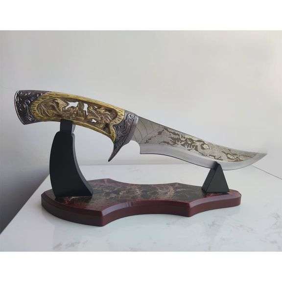 Stainless Steel Yellow Dragon Pattern Sword