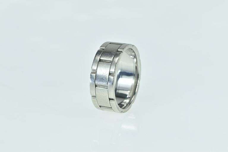 Platinum 8.6mm Watch Band Design Men's Wedding Ring