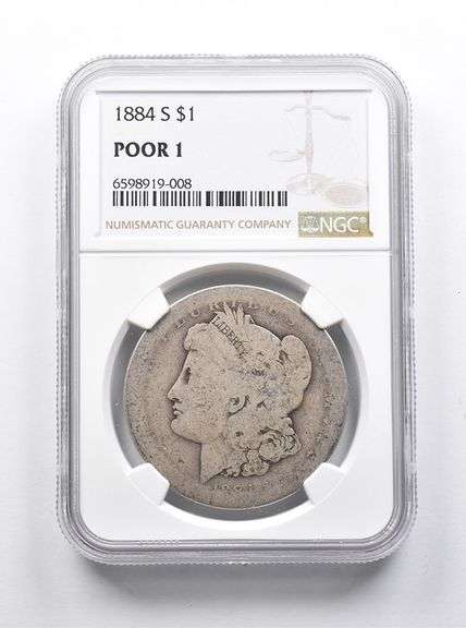 POOR 1 1884-S Morgan Silver Dollar NGC Lowball Pocket Piece