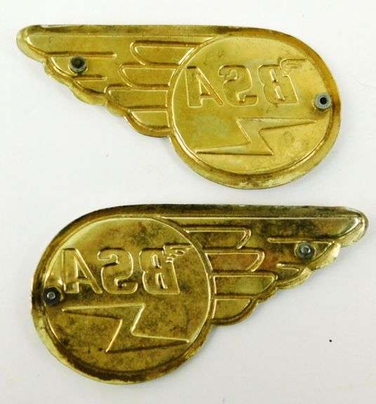 BSA Vintage Motorcycle Aluminum Emblems