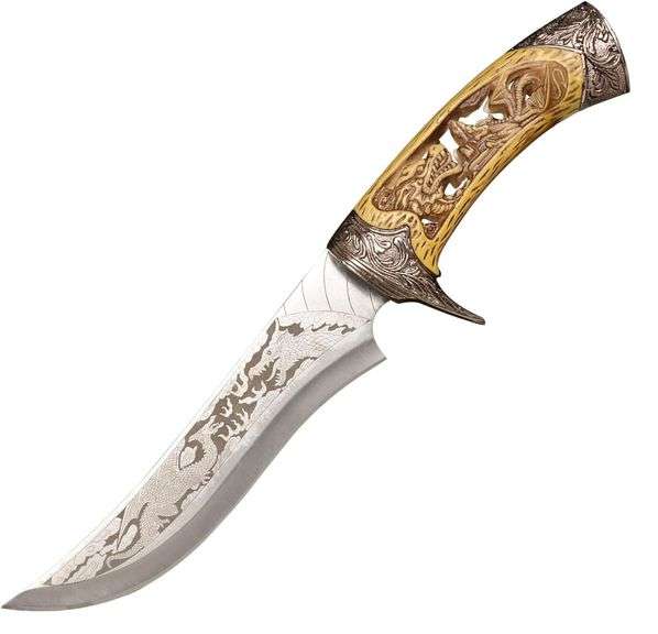 Stainless Steel Yellow Dragon Pattern Sword