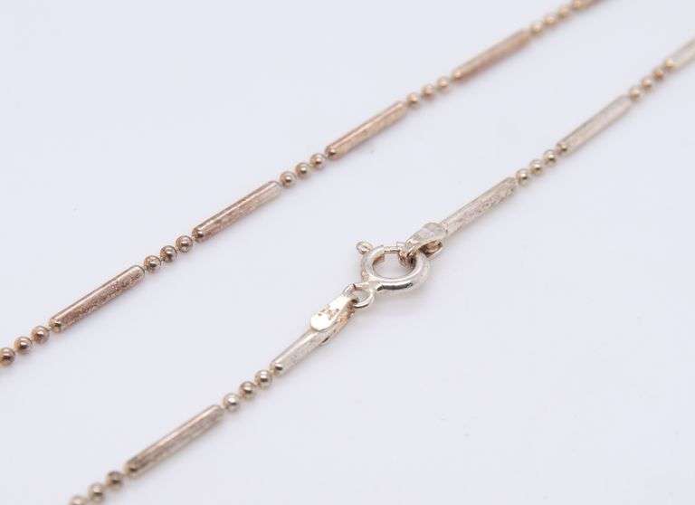 Vintage Italian Sterling Silver Chain Necklace