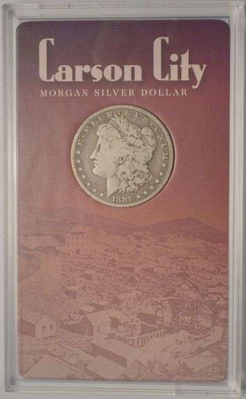 1881-CC Morgan Silver Dollar, Circulated.