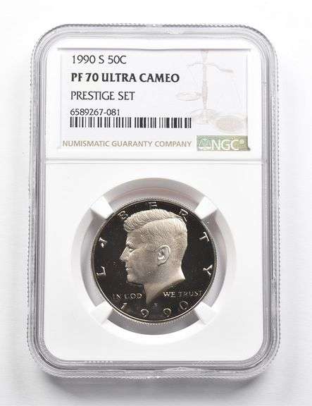 PF70 UCAM 1990-S Kennedy Half Dollar Prestige Set NGC RARE PEDIGREE