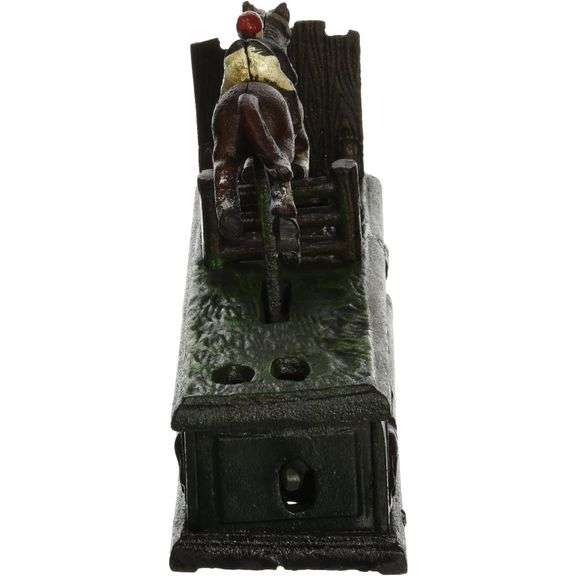 Authentic Foundry Cast Iron Equestrian Show Jumper Mechanical Bank