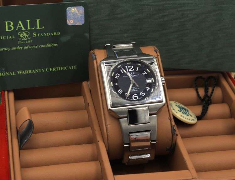 Ball Inspector black quartz watch