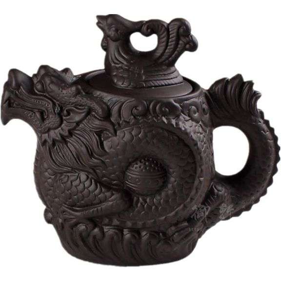 Handmade Dragon & Phoenix Traditional Kung Fu Tea Set