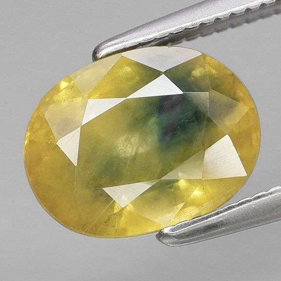 Rare bi-color 3.11ct blue and yellow Sapphire