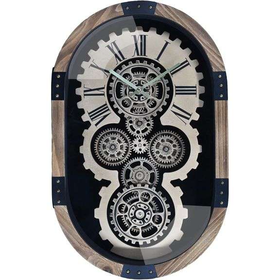 Vintage Steampunk Moving Gears Timepiece