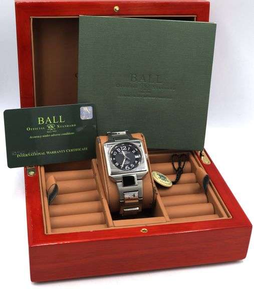 Ball Inspector black quartz watch