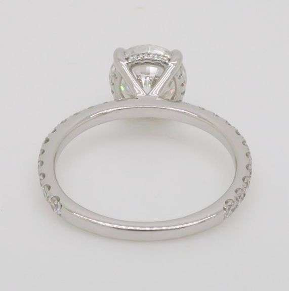 2.61CTW Hidden Halo Lab Diamond Engagement Ring