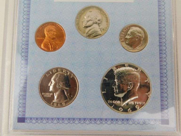 1969 -S  U.S. Coin Set, Graded
