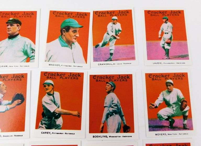 20 Cracker Jack Baseball Players Reprints