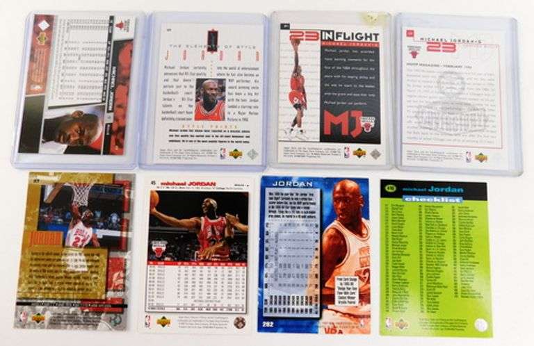 8 Michael Jordan Basketball Cards