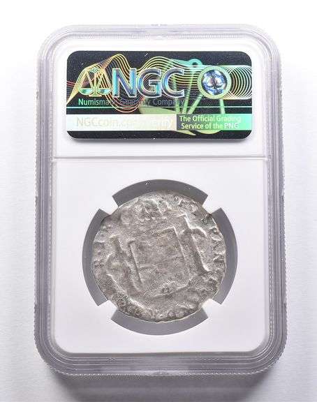 Genuine El Cazador Spanish Colonial 4 Reales NGC Shipwreck Certificate