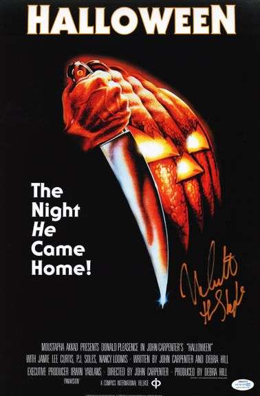 Nick Castle Autographed Signed Halloween Poster Exact Photo Proof ACOA