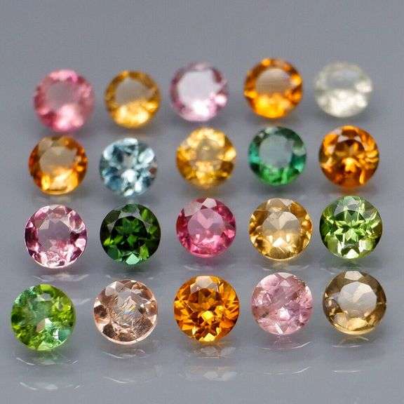 Fancy color! Untreated! 3.44ct Tourmaline set