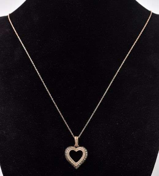Heart-Warming 14K Rose Gold Diamond Heart Pendant Necklace