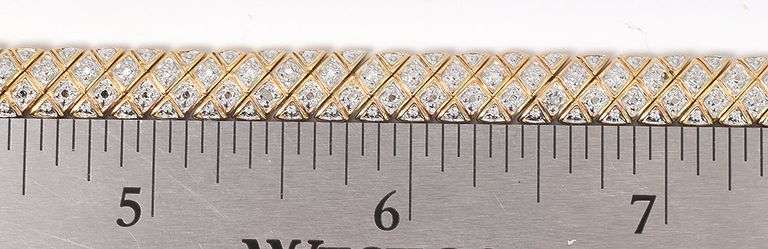 Vermeil Diamond Bracelet in Sterling Silver