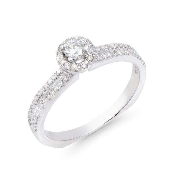 14KT White Gold 0.45ctw Diamond Ring