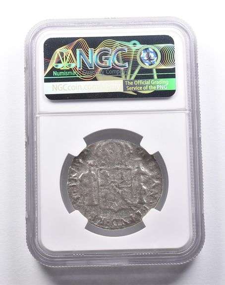 Genuine El Cazador Spanish Colonial 4 Reales NGC Shipwreck Certificate