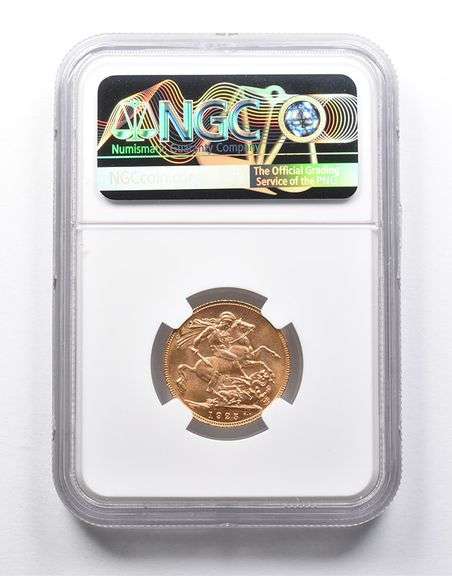 MS66 1925 Great Britain 1 Sovereign Gold Coin NGC