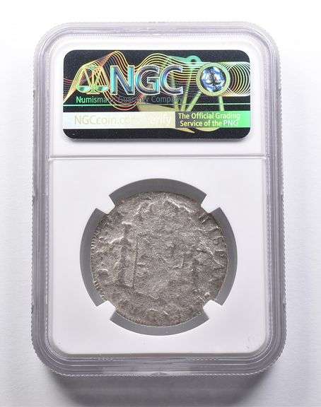 Genuine El Cazador Spanish Colonial 4 Reales NGC Shipwreck Certificate