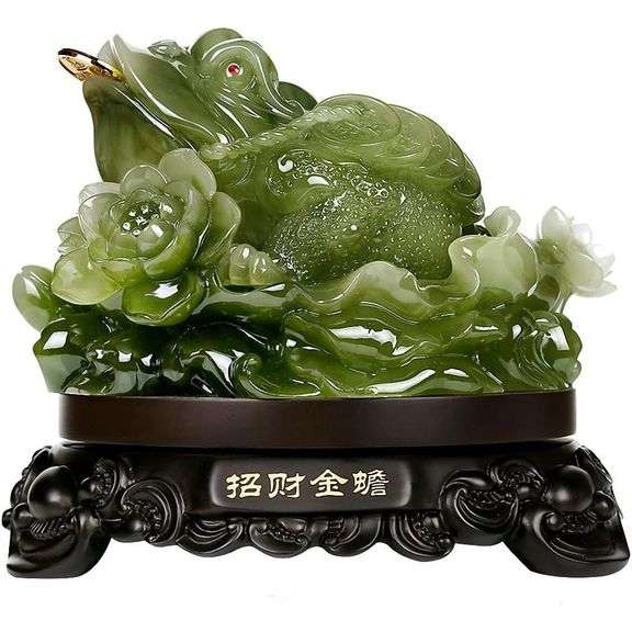 Feng Shui Money Frog Statue for Wealth and Luck