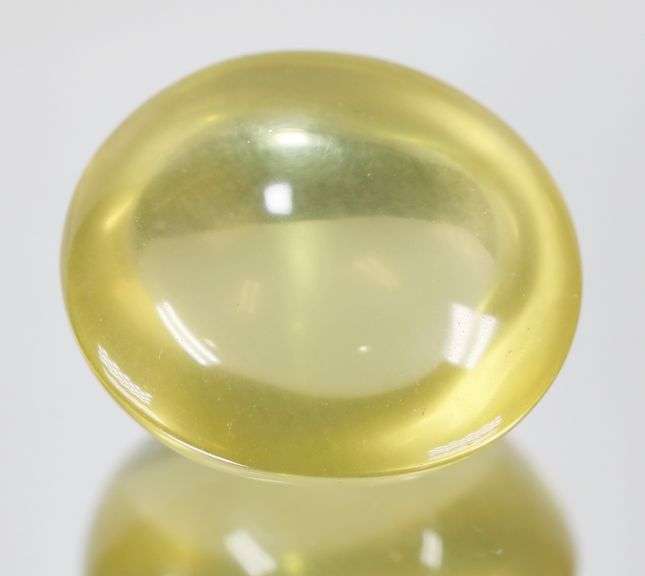 Honey yellow! 50.30ct untreated Citrine cabochon