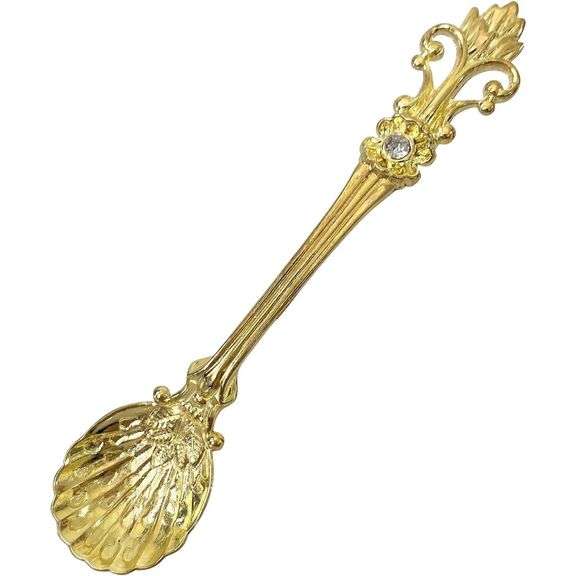 Vintage Gold Mini Spoons Set 6 Pack