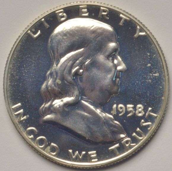 1958 Proof Franklin Half Dollar